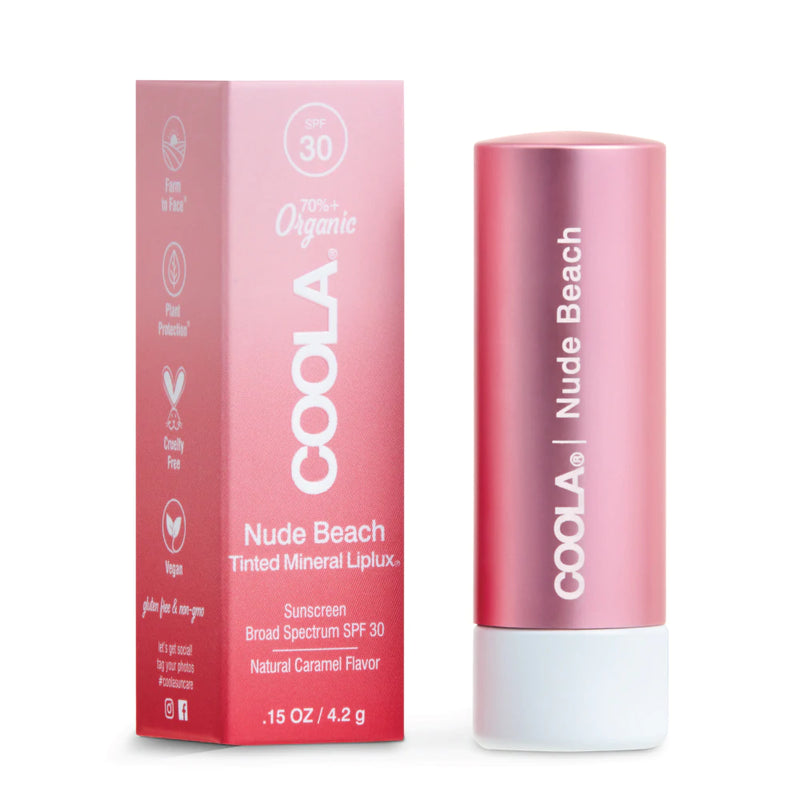 COOLA Mineral Liplux Tinted Lip Balm Sunscreen SPF30